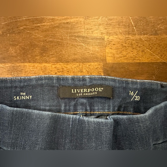 Liverpool Dark Blue High Rise Women's Jeans - Picture 4 of 5